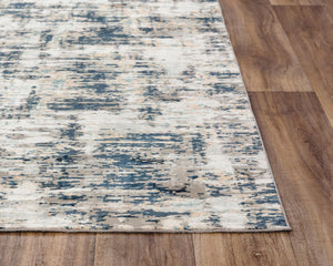Alora Decor Glamour Plush Turkish Area Rug With Abstract Blue, Ivory, Beige And Gray Tones For Modern Charm 8'6" x 11'10" GLOGM101037898610