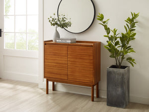 Greenington Mira Solid Bamboo Console Table Mid-century Modern Entryway Piece with Amber Finish GMA0001AM