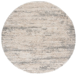 Safavieh Gemma Round Shag Rug Ivory Beige Grey — Plush 7/8" Pile, Power-Loomed Turkish Durability, Cozy Accent 6'-7" x 6'-7" GMA600A-7R