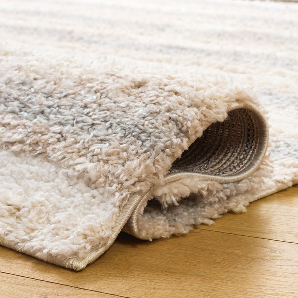 Safavieh Gemma Modern Ivory Beige Grey Shag Rug — Cozy Low-Profile Pile, Durable Power-Loomed Turkish Finish 6'-7" x 6'-7" GMA602A-7SQ