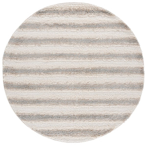 Safavieh Gemma Plush Shag Rug In Ivory Beige Grey — Scandinavian Texture, Stain-Resistant Poly Blend, Durable Craftsmanship 4'-0" x 6'-0" GMA602A-4