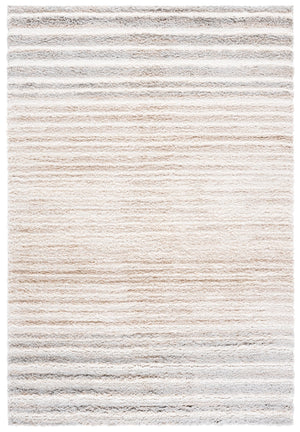Safavieh Gemma Plush Round Shag Rug In Ivory Beige Grey – Power-Loomed Turkish Durable Fibers, Stain-Resistant Comfort 6'-7" x 6'-7" GMA604A-7R