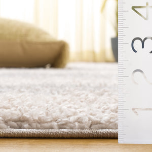 Safavieh Gemma Oversized Shag Rug In Ivory Beige Grey — Plush Low-Profile 7/8" Pile, Durable Power-Loomed Quality 8'-0" x 10'-0" GMA606A-8