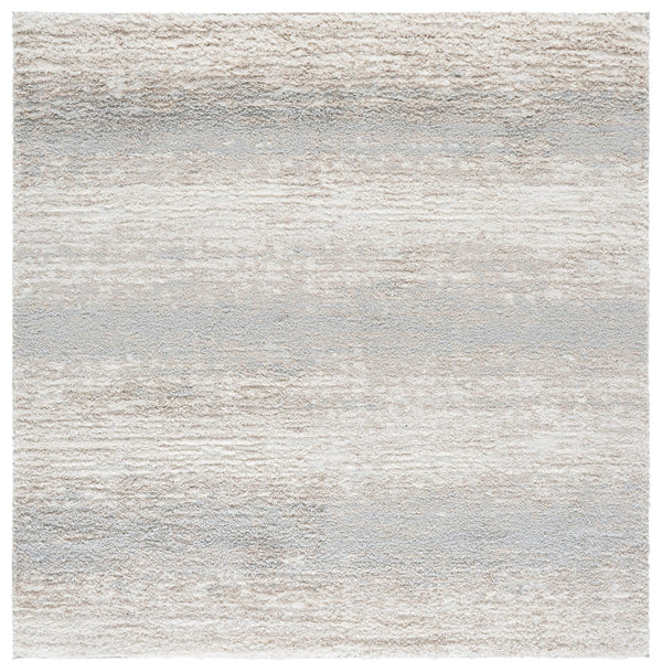 Safavieh Gemma Plush Shag Square Rug In Ivory Beige Grey — Soft 7/8" Pile, Durable Power-Loomed Comfort For Living Spaces 6'-7" x 6'-7" GMA606A-7SQ