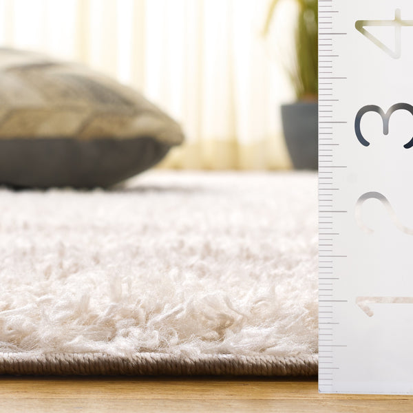 Safavieh Gemma Contemporary Ivory And Beige Shag Rug — Soft Low-Profile Texture, Stain-Resistant, Modern Anchor 8'-0" x 10'-0" GMA608A-8