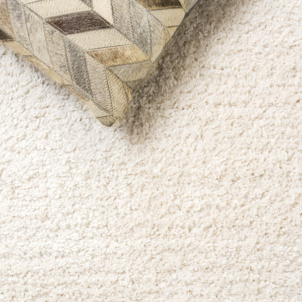Safavieh Gemma Plush Shag Area Rug Ivory Beige — Low-Profile, Power-Loomed In Turkey For Soft, Durable Comfort 4'-0" x 6'-0" GMA608A-4