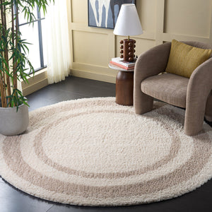Safavieh Gemma Contemporary Ivory And Beige Shag Rug — Soft Low-Profile Texture, Stain-Resistant, Modern Anchor 8'-0" x 10'-0" GMA608A-8