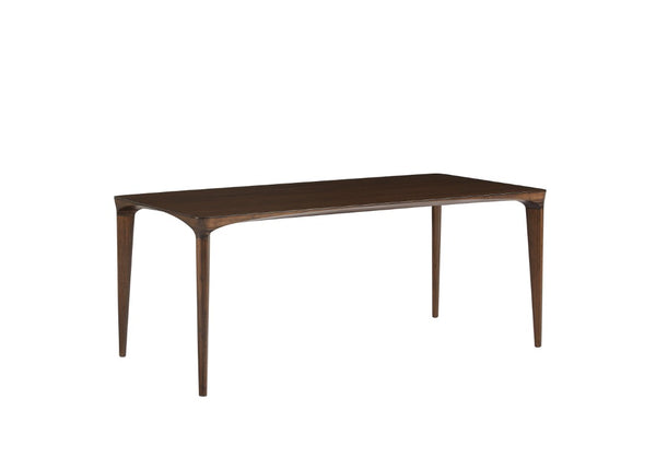 Greenington Marseilles Solid Bamboo Dining Table Sculptural Minimalist Design Seats Six Black Walnut GME001BL-M