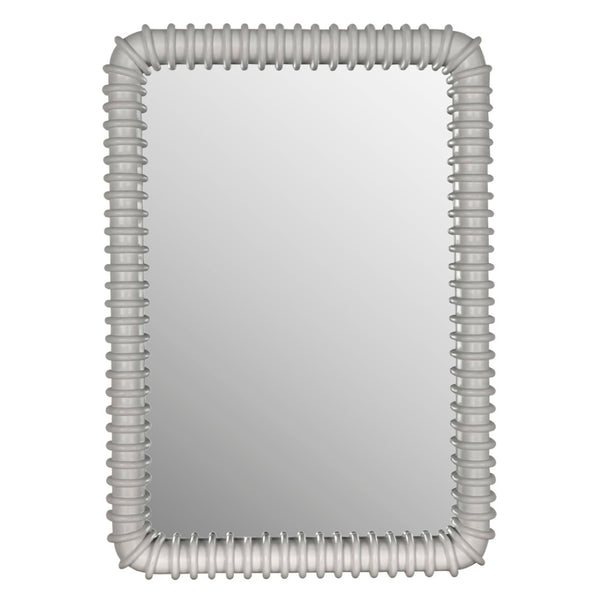 Noir Toshi Mirror – Timeless Elegance & Minimalist Design for Enhanced Spaces and Bright Interiors Solid White GMIR148SW
