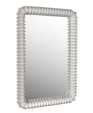 Noir Toshi Mirror – Timeless Elegance & Minimalist Design for Enhanced Spaces and Bright Interiors Solid White GMIR148SW