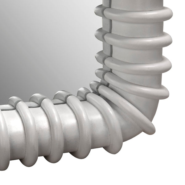 Noir Toshi Mirror – Timeless Elegance & Minimalist Design for Enhanced Spaces and Bright Interiors Solid White GMIR148SW