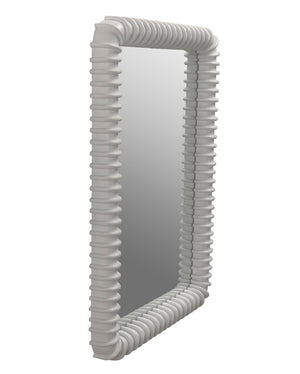 Noir Toshi Mirror – Timeless Elegance & Minimalist Design for Enhanced Spaces and Bright Interiors Solid White GMIR148SW