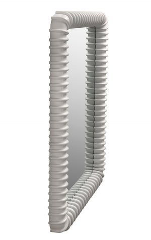 Noir Toshi Mirror – Timeless Elegance & Minimalist Design for Enhanced Spaces and Bright Interiors Solid White GMIR148SW