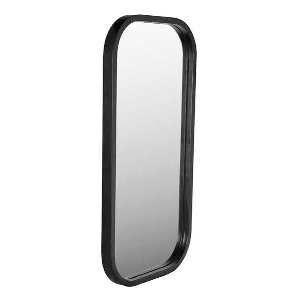 Noir Gorky Mirror II - Modern Elongated Design with Hand-Finished Iron Frame for Contemporary Spaces Matte Black GMIR170MTB