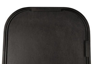 Noir Gorky Mirror II - Modern Elongated Design with Hand-Finished Iron Frame for Contemporary Spaces Matte Black GMIR170MTB