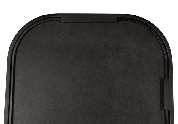 Noir Gorky Mirror II - Modern Elongated Design with Hand-Finished Iron Frame for Contemporary Spaces Matte Black GMIR170MTB