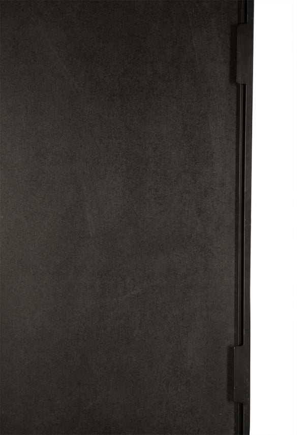 Noir Gorky Mirror II - Modern Elongated Design with Hand-Finished Iron Frame for Contemporary Spaces Matte Black GMIR170MTB