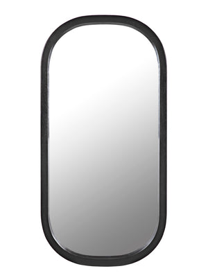 Noir Gorky Mirror II - Modern Elongated Design with Hand-Finished Iron Frame for Contemporary Spaces Pale GMIR170P
