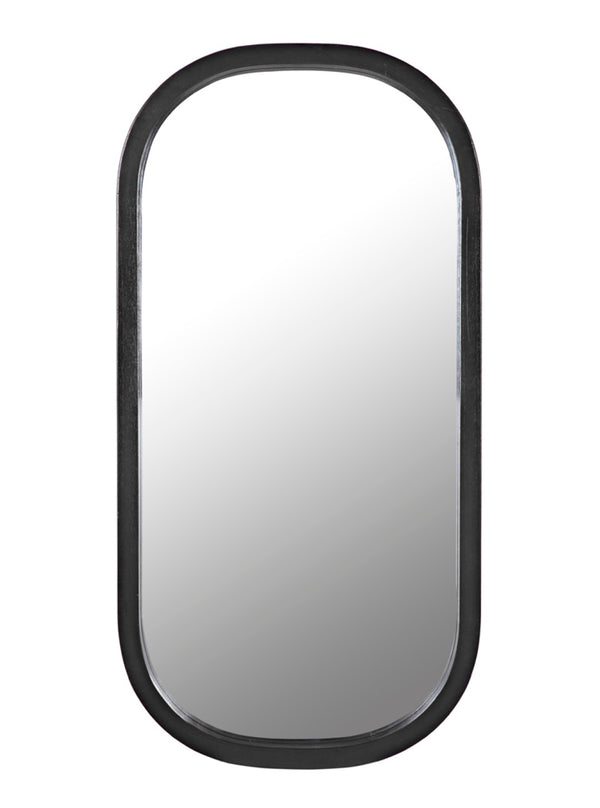 Noir Gorky Mirror II - Modern Elongated Design with Hand-Finished Iron Frame for Contemporary Spaces Pale GMIR170P
