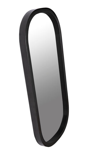 Noir Gorky Mirror II - Modern Elongated Design with Hand-Finished Iron Frame for Contemporary Spaces Pale GMIR170P
