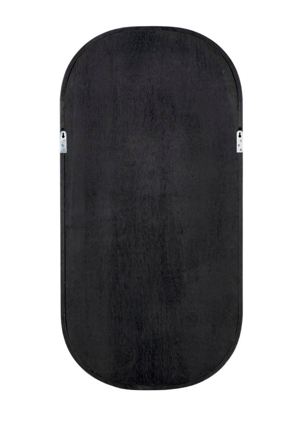 Noir Gorky Mirror II - Modern Elongated Design with Hand-Finished Iron Frame for Contemporary Spaces Pale GMIR170P