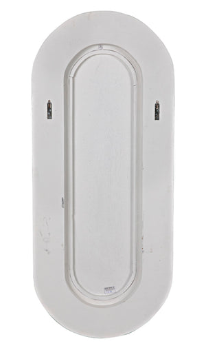 Noir Luna Mirror - Coastal Charm Full-Length Decorative Reflector with Hand-Carved Mahogany Frame GMIR171WH