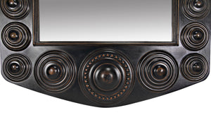 Noir Nanna Mirror - Handcrafted Mahogany Statement Piece with Vintage Charm and Modern Elegance GMIR172HB