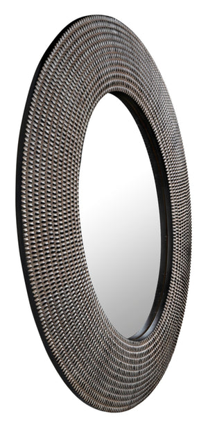 Noir Coco Mirror – Handcrafted Walnut Elegance with Vintage Charm & Modern Simplicity for Any Room GMIR176
