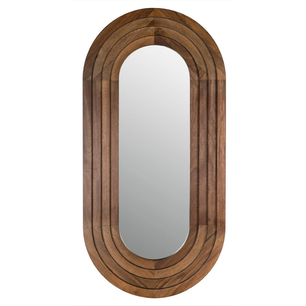 Noir New Fuss Mirror - Elegant Dark Walnut Full-Length Design with Minimalist Frame for Any Room Decor GMIR180DW-A