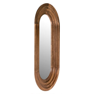 Noir New Fuss Mirror - Elegant Dark Walnut Full-Length Design with Minimalist Frame for Any Room Decor GMIR180DW-A