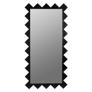 Noir Didier Mirror – Tall Matte Black Iron Frame, Industrial Elegance for Modern Living Spaces & Entryways GMIR184MTB