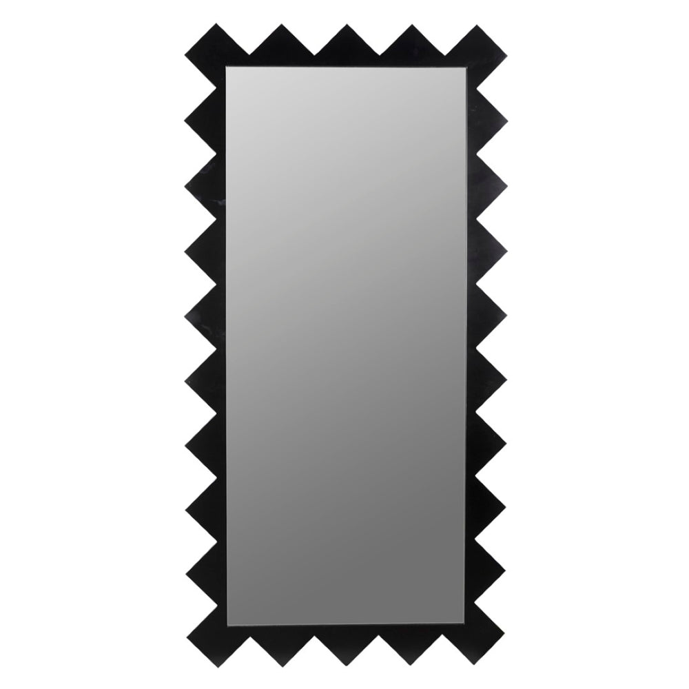 Noir Didier Mirror – Tall Matte Black Iron Frame, Industrial Elegance for Modern Living Spaces & Entryways GMIR184MTB