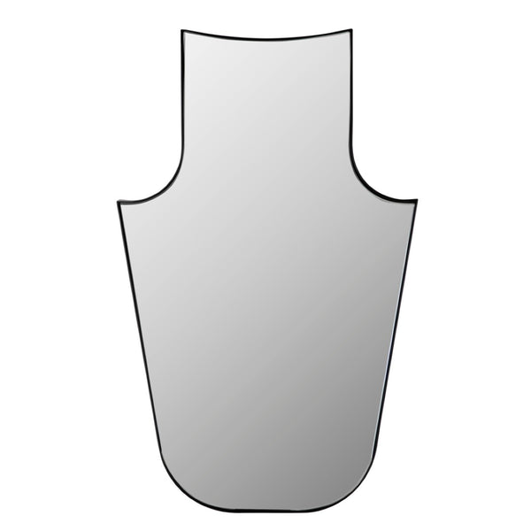 Noir Konstance Mirror - Industrial-Modern Design with Matte Black Frame for Entryway, Bedroom & More GMIR185MTB