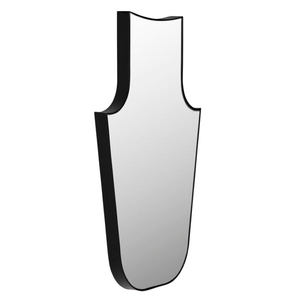 Noir Konstance Mirror - Industrial-Modern Design with Matte Black Frame for Entryway, Bedroom & More GMIR185MTB