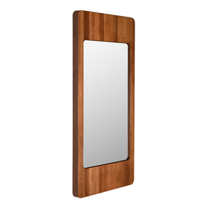 Franklin Solid Wood Framed Wall Mirror Sculptural Accent for Entryways Bedrooms Living Rooms