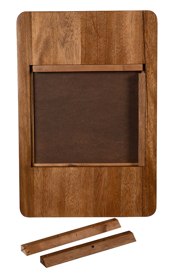 Franklin Solid Wood Framed Wall Mirror Sculptural Accent for Entryways Bedrooms Living Rooms