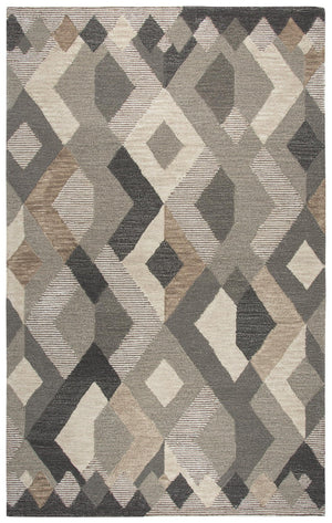 Alora Decor Geneva Hand‑Tufted 100% Wool Rug With Modern Geometric Stripe And Marled Pattern For Living Rooms 9' x 12' GENGN100855120912
