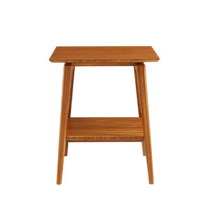 Greenington Antares Solid Bamboo Two-tier End Table Mid-century Modern Living Room Side Stand GNA003AM