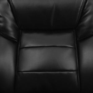 English Elm Isla Black LeatherSoft Executive Side Chair with Lumbar Support for Modern Reception Areas GO-1156-BK-LEA-GG