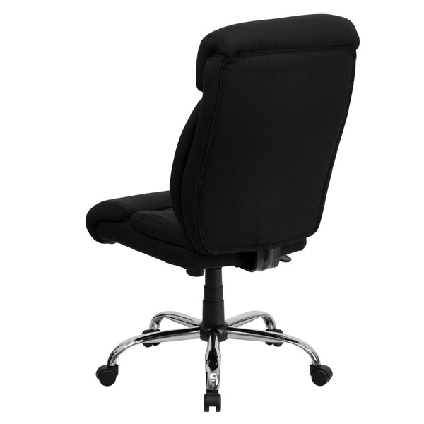 English Elm HERCULES Ergonomic Executive Office Chair for Big & Tall Users – 400 lb Capacity, Comfort & Style Black Fabric GO-1235-BK-FAB-GG
