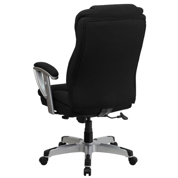 English Elm HERCULES Series Big & Tall Executive Ergonomic Office Chair with 400 lb Capacity and Adjustable Arms Black Fabric GO-1534-BK-FAB-GG