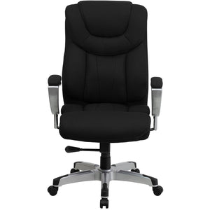 English Elm HERCULES Series Big & Tall Executive Ergonomic Office Chair with 400 lb Capacity and Adjustable Arms Black Fabric GO-1534-BK-FAB-GG