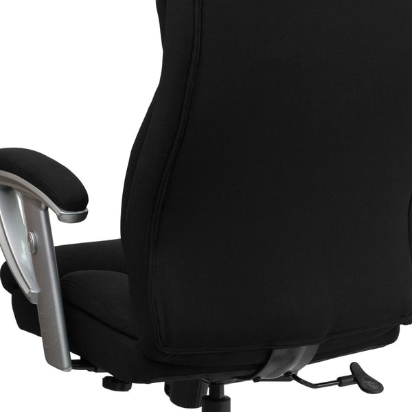 English Elm HERCULES Series Big & Tall Executive Ergonomic Office Chair with 400 lb Capacity and Adjustable Arms Black Fabric GO-1534-BK-FAB-GG