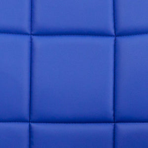 English Elm Clayton Mid-Back Quilted Vinyl Swivel Task Office Chair for Comfort, Style, and Versatile Use Blue GO-1691-1-BLUE-A-GG