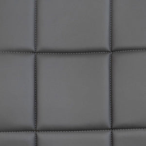 English Elm Clayton Mid-Back Quilted Vinyl Swivel Task Office Chair for Comfort, Style, and Versatile Use Gray GO-1691-1-GY-A-GG