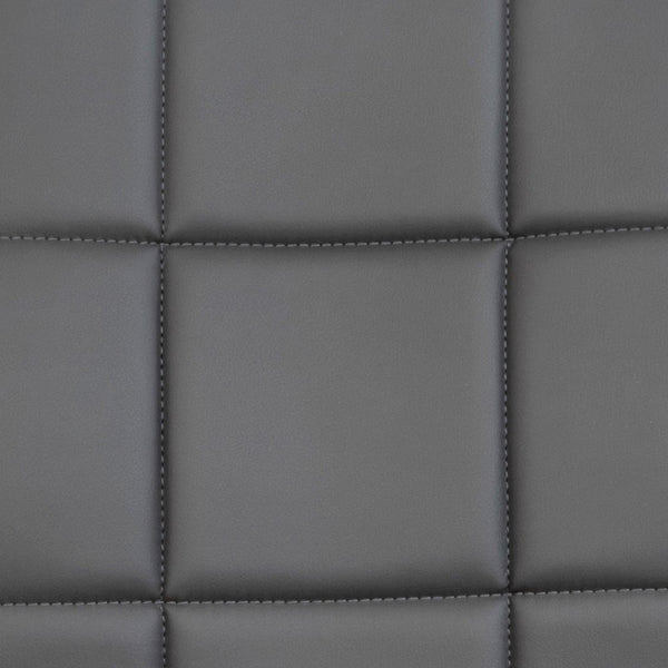 English Elm Clayton Mid-Back Quilted Vinyl Swivel Task Office Chair for Comfort, Style, and Versatile Use Gray GO-1691-1-GY-A-GG