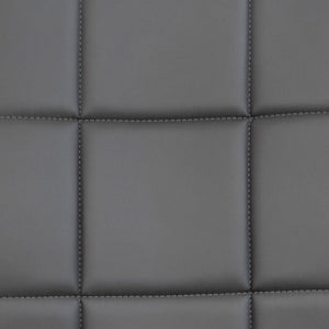 English Elm Clayton Mid-Back Quilted Vinyl Swivel Task Chair - Ergonomic Comfort for Home and Office Spaces Gray GO-1691-1-GY-GG