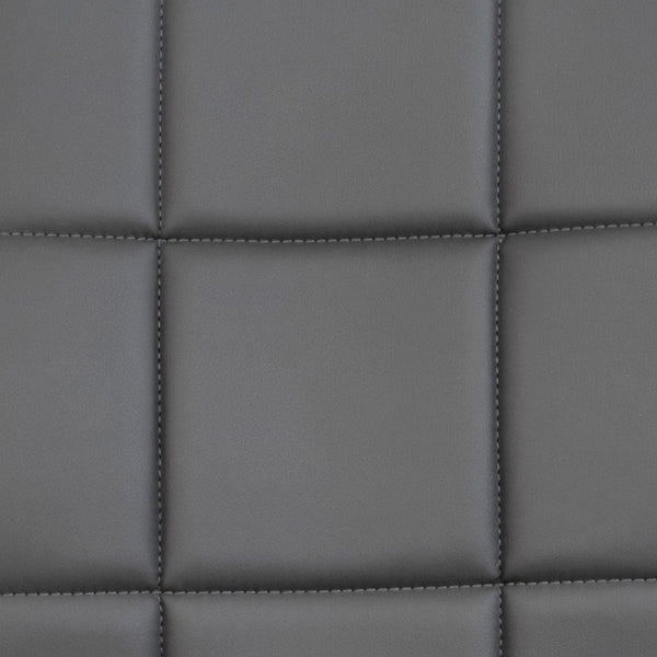 English Elm Clayton Mid-Back Quilted Vinyl Swivel Task Chair - Ergonomic Comfort for Home and Office Spaces Gray GO-1691-1-GY-GG