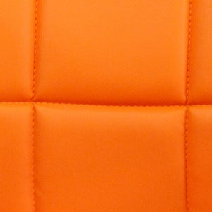 English Elm Clayton Mid-Back Quilted Vinyl Swivel Task Office Chair for Comfort, Style, and Versatile Use Orange GO-1691-1-ORG-A-GG