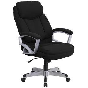 English Elm HERCULES Series Big & Tall 500 lb. Rated Ergonomic Executive Office Chair for Ultimate Comfort Black Fabric GO-1850-1-FAB-GG